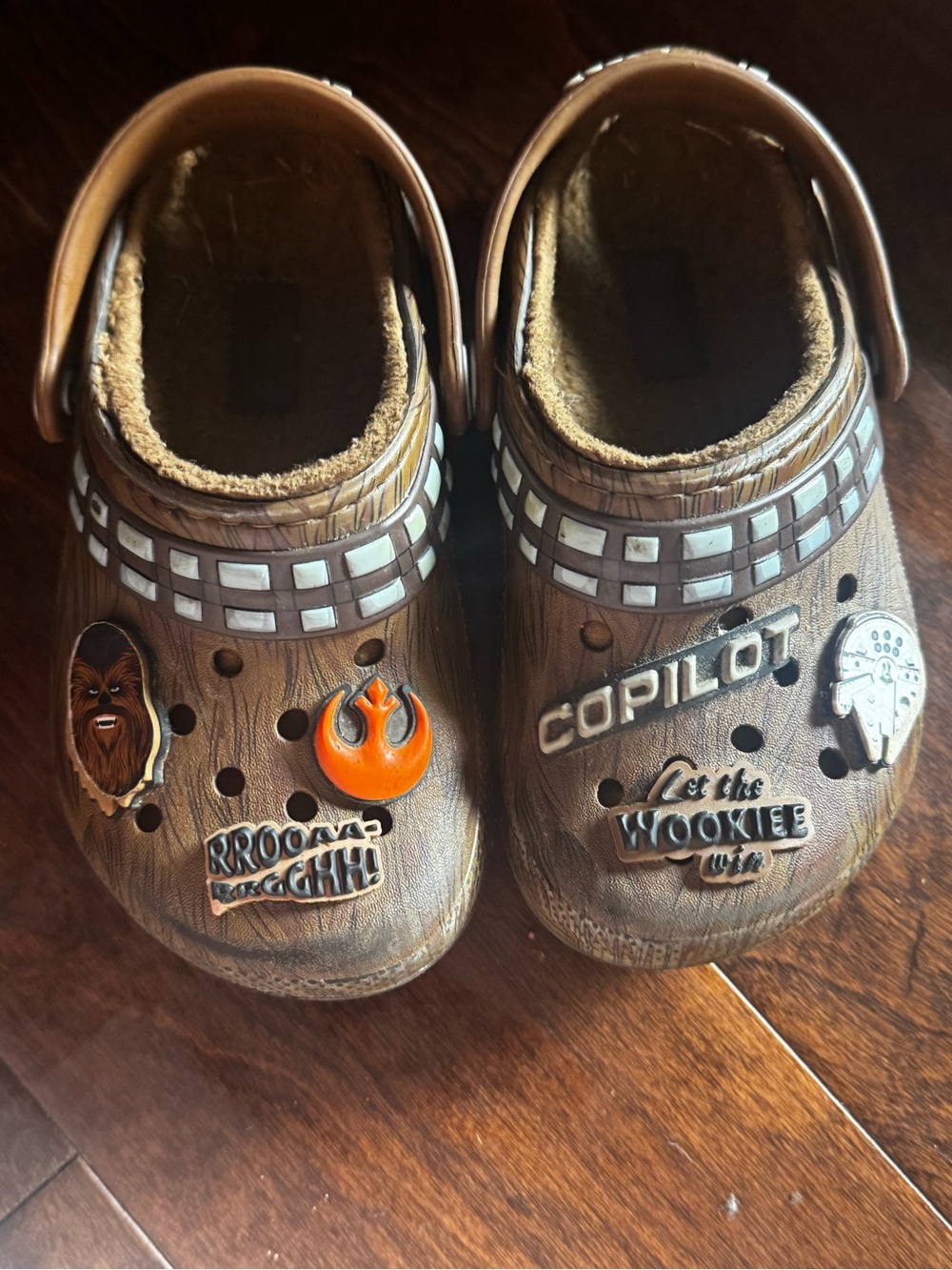 Crocs Star Wars Wookiee Brown Clog Shoes